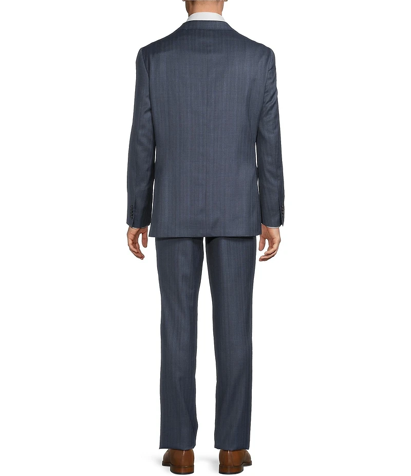 Cremieux Modern Fit Flat Front Plaid 2-Piece Suit