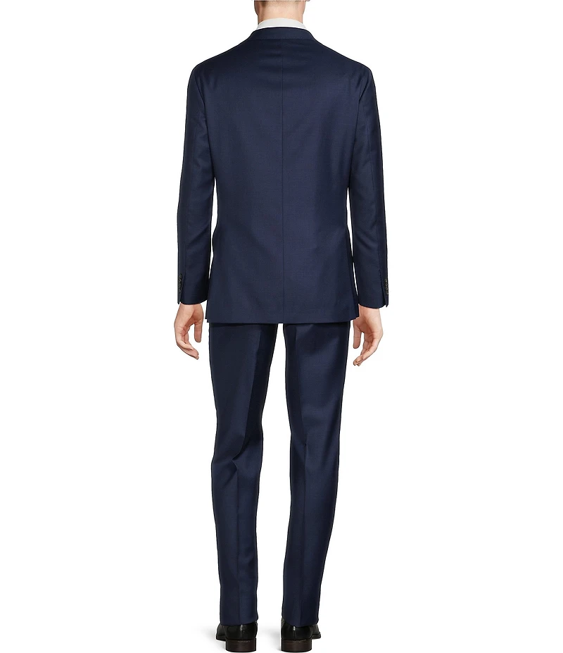 Cremieux Modern Fit Flat Front Sharkskin Pattern 2-Piece Suit
