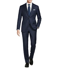 Cremieux Modern Fit Flat Front Sharkskin Pattern 2-Piece Suit