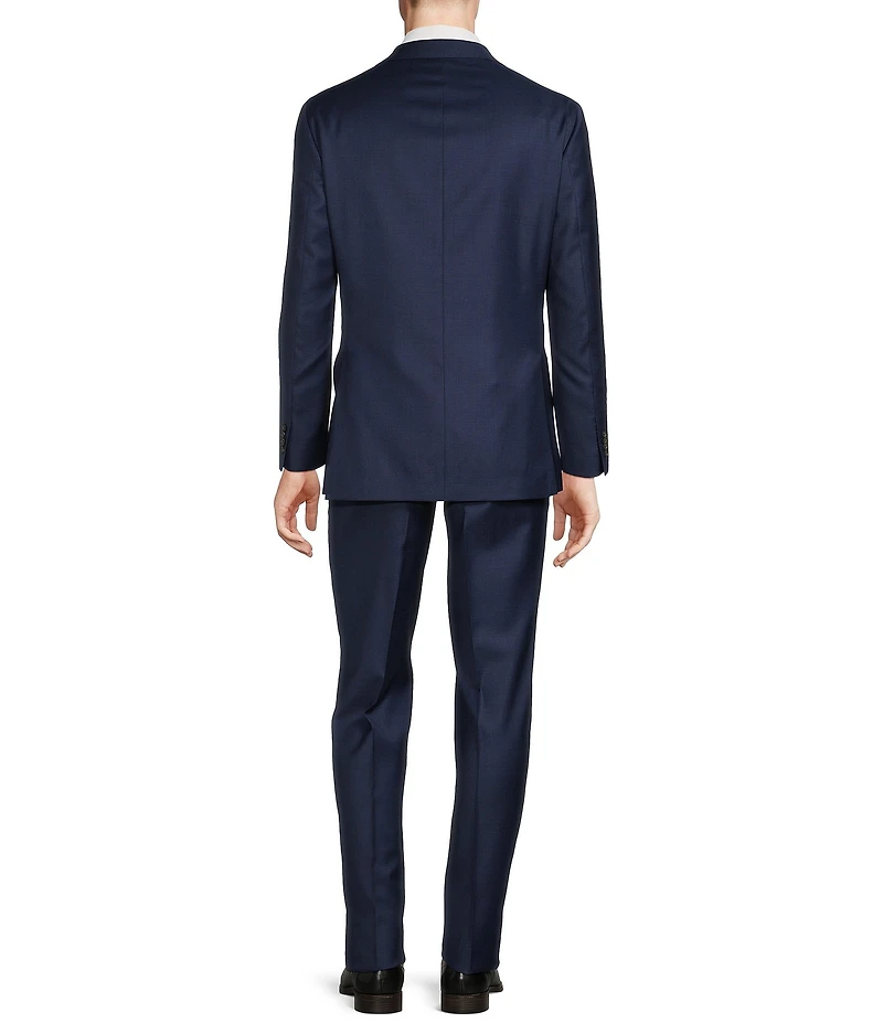 Cremieux Modern Fit Flat Front Sharkskin Pattern 2-Piece Suit