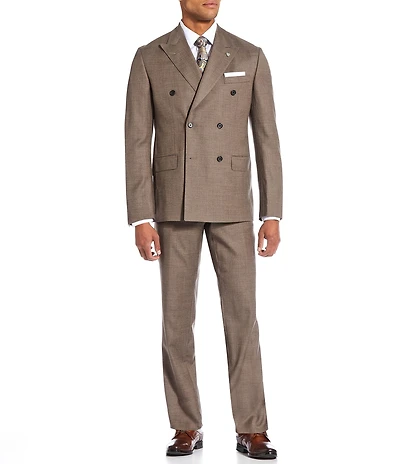 Cremieux Modern Fit Flat Front Solid 2-Piece Suit