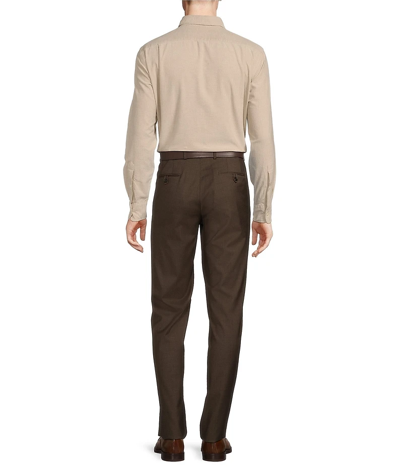 Cremieux Modern Fit Flat Front Solid Dress Pants