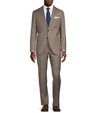 Cremieux Modern Fit Flat Front Solid Sharkskin 2-Peice Suit