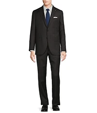 Cremieux Modern Fit Flat Front Stripe Pattern 2-Piece Suit