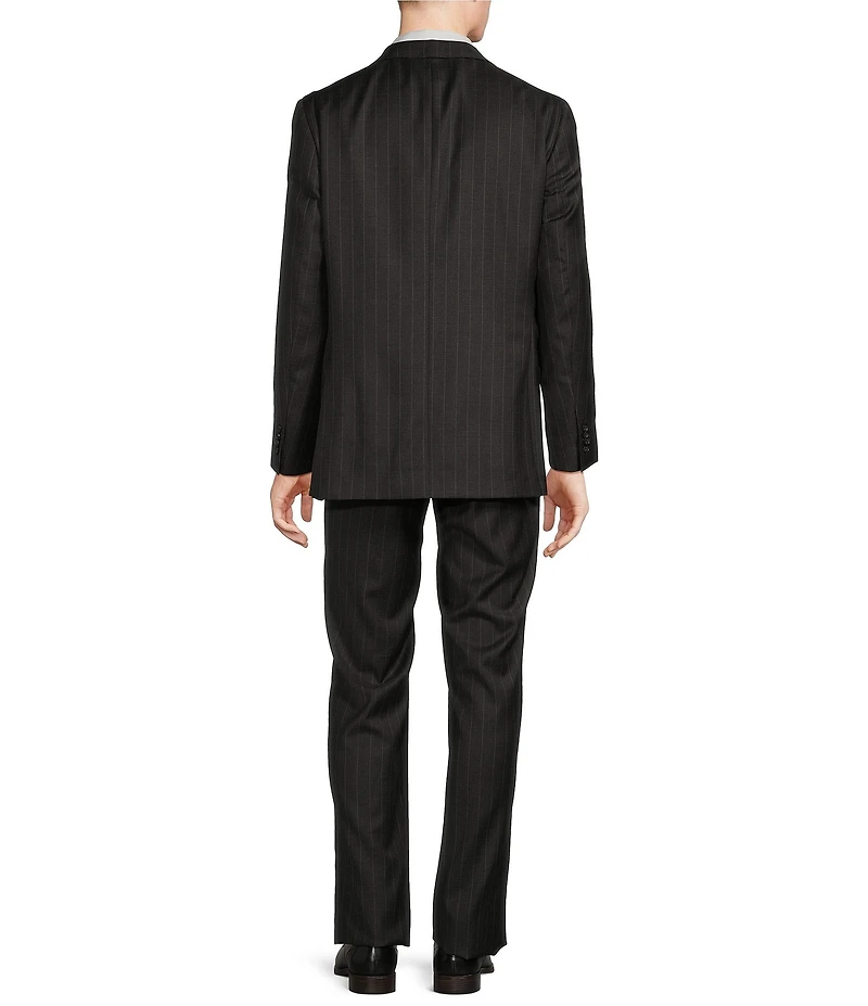 Cremieux Modern Fit Flat Front Stripe Pattern 2-Piece Suit