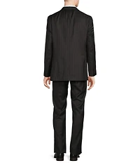 Cremieux Modern Fit Flat Front Stripe Pattern 2-Piece Suit