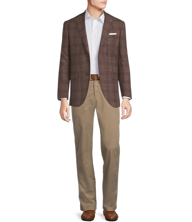 Cremieux Modern Fit Notch Lapel Plaid Sport Coat