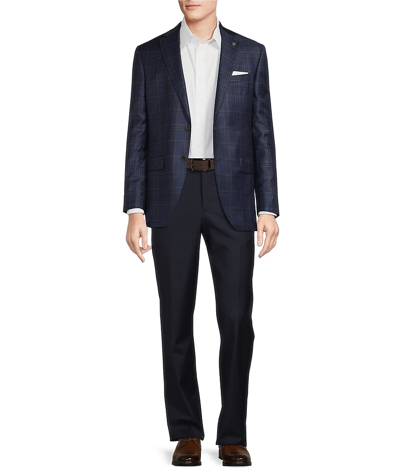 Cremieux Modern Fit Multi-Plaid Pattern Sport Coat