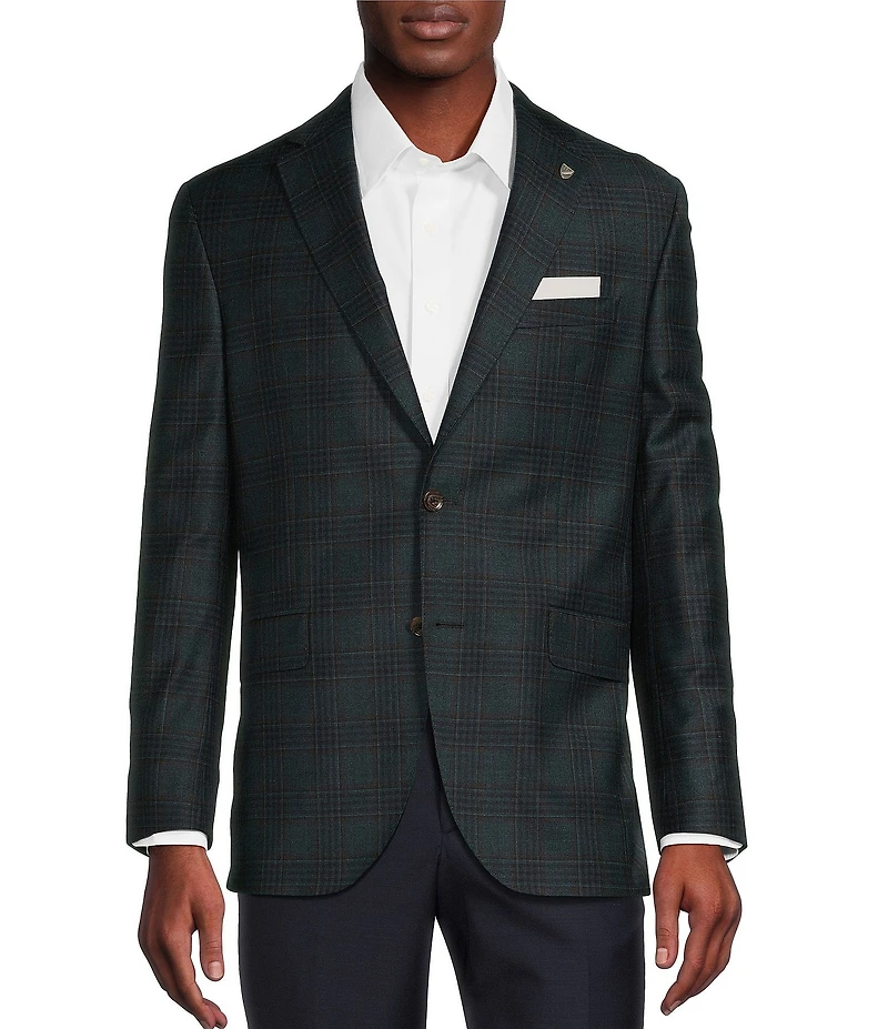 Cremieux Modern Fit Multi Plaid Pattern Sport Coat