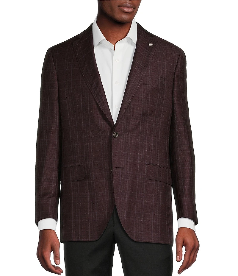 Cremieux Modern Fit Multi-Plaid Pattern Sport Coat
