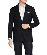 Cremieux Modern Fit Solid Hopsack Pattern Sport Coat