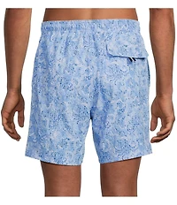 Cremieux Ocean Camo 6#double; Inseam Swim Trunks