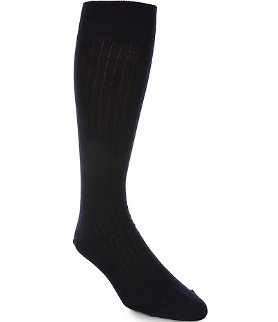 Cremieux Over-The-Calf Rib Knit Crew Dress Socks