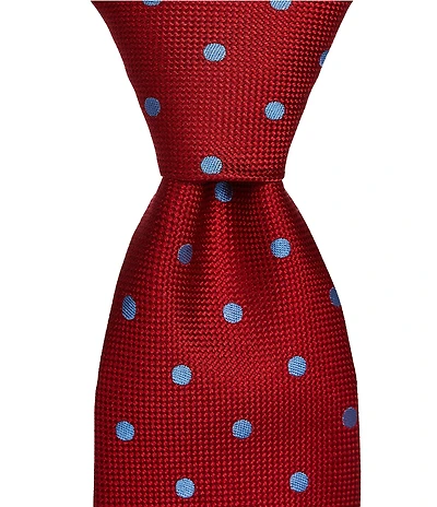 Cremieux Oxford Dot 3 3/8#double; Silk Tie