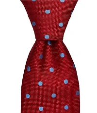 Cremieux Oxford Dot 3 3/8#double; Silk Tie