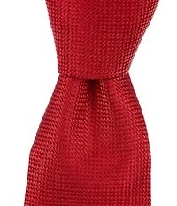 Cremieux Oxford Solid Traditional 3 1/4#double; Silk Tie