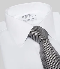 Cremieux Oxford Solid Traditional 3 1/4#double; Silk Tie