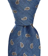 Cremieux Paisley Jacquard 2 3/4#double; Silk Blend Tie