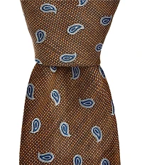 Cremieux Paisley Jacquard 2 3/4#double; Silk Blend Tie
