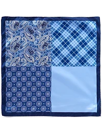 Cremieux Paisley Medallion 4 Square Silk Pocket Square