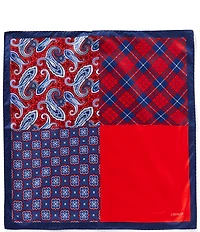 Cremieux Paisley Medallion 4 Square Silk Pocket Square