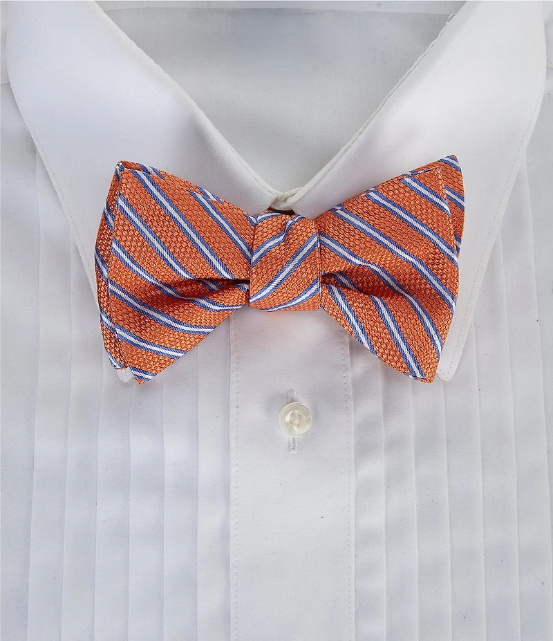 Cremieux Paxton Stripe Silk Bow Tie