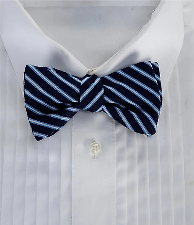 Cremieux Paxton Stripe Silk Bow Tie