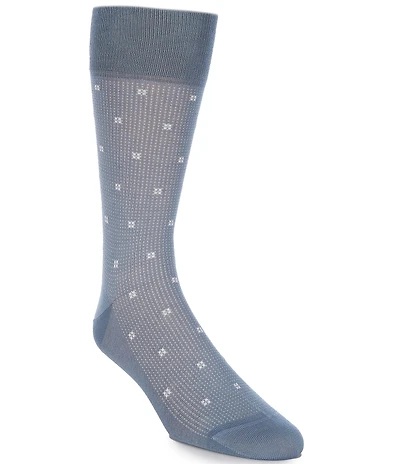 Cremieux Pindot/Square Pattern Dress Socks