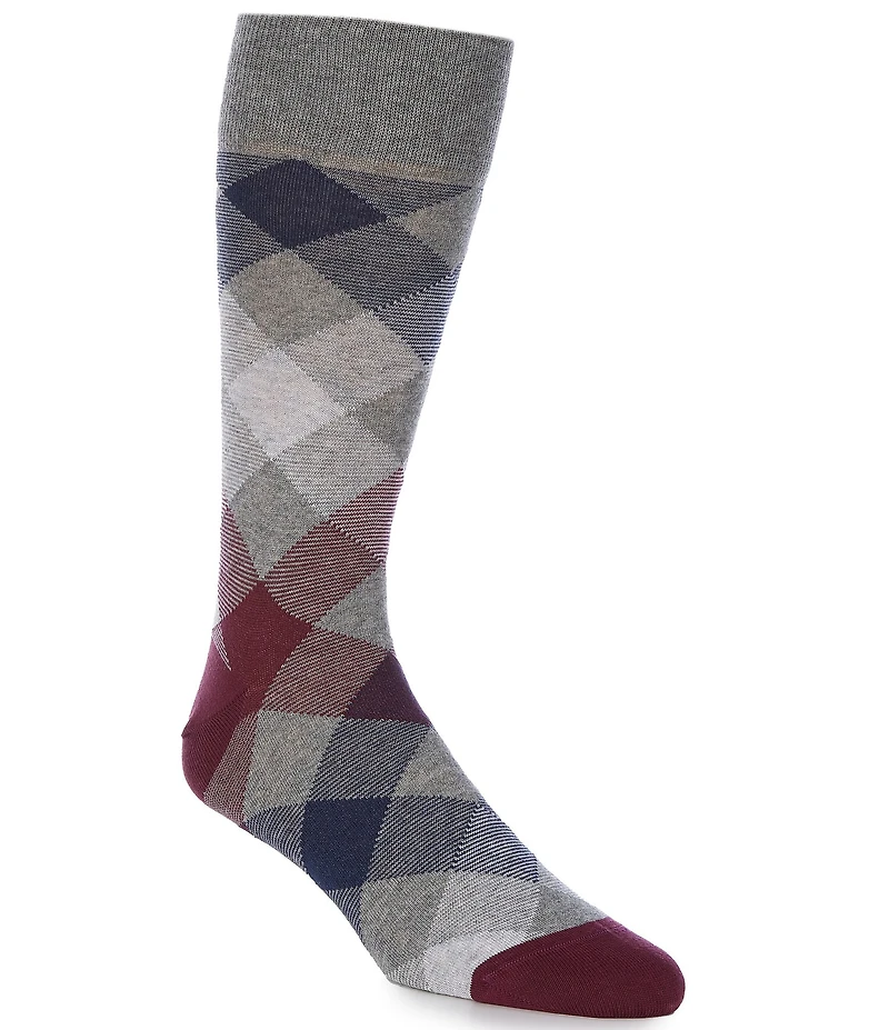 Cremieux Plaid Over-The-Calf Dress Socks