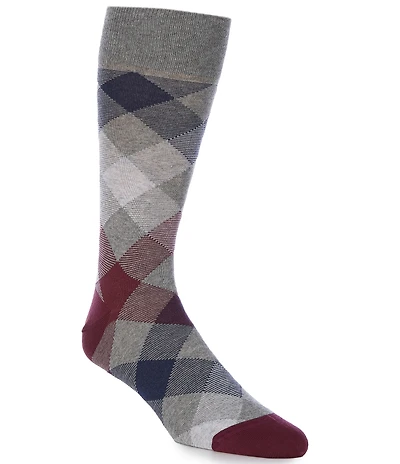 Cremieux Plaid Over-The-Calf Dress Socks