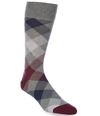 Cremieux Plaid Over-The-Calf Dress Socks
