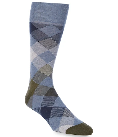 Cremieux Plaid Over-The-Calf Dress Socks