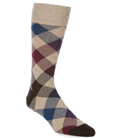 Cremieux Plaid Over-The-Calf Dress Socks