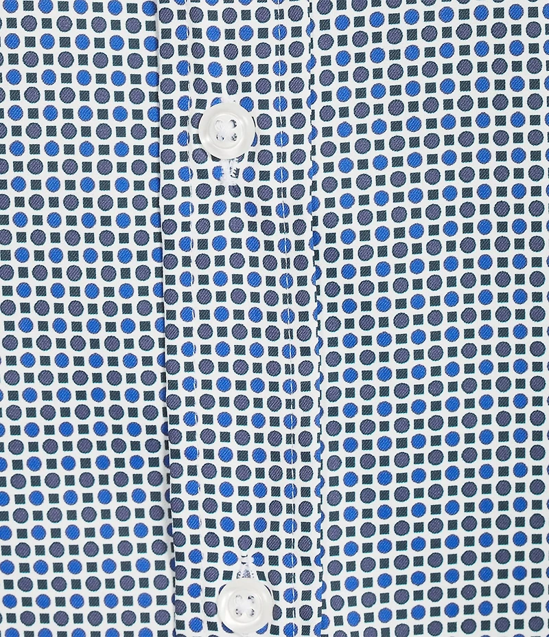 Cremieux Premium Denim Big & Tall Geometric Dot Long Sleeve Woven Shirt