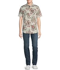 Cremieux Premium Denim Big & Tall Large Multi Paisley Stretch Woven Shirt