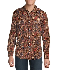 Cremieux Premium Denim Big & Tall Large Sunset Paisley Long Sleeve Woven Shirt