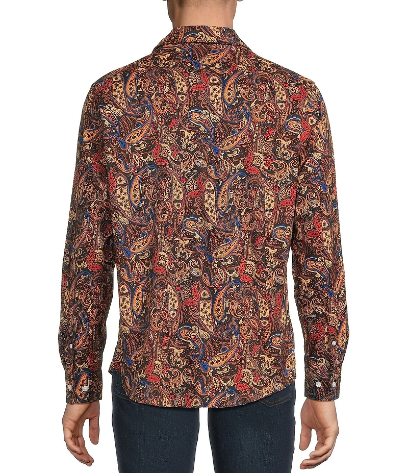 Cremieux Premium Denim Big & Tall Large Sunset Paisley Long Sleeve Woven Shirt