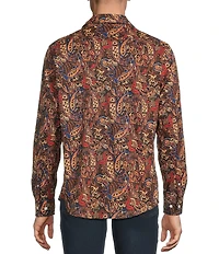 Cremieux Premium Denim Big & Tall Large Sunset Paisley Long Sleeve Woven Shirt