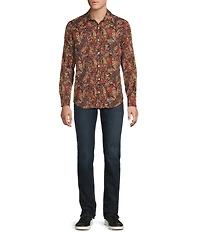 Cremieux Premium Denim Big & Tall Large Sunset Paisley Long Sleeve Woven Shirt