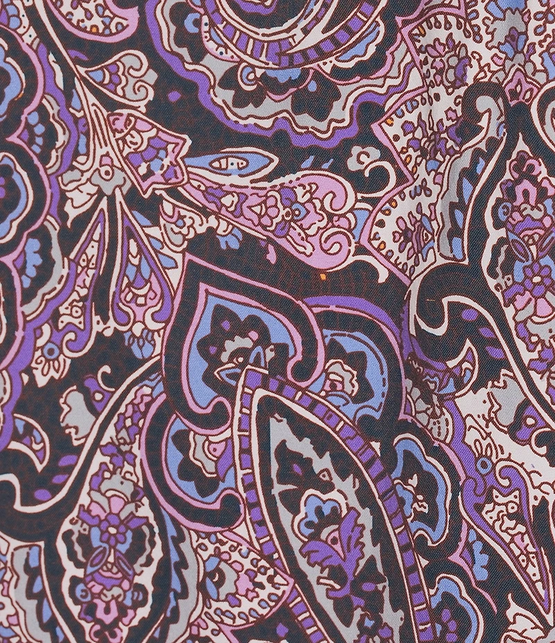 Cremieux Premium Denim Big & Tall Paisley Print Short Sleeve Woven Shirt