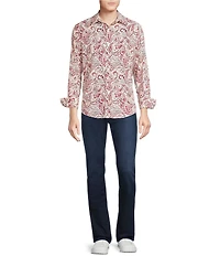 Cremieux Premium Denim Classic Paisley Long Sleeve Woven Shirt