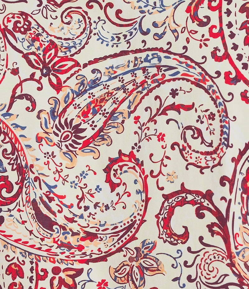 Cremieux Premium Denim Classic Paisley Long Sleeve Woven Shirt