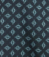 Cremieux Premium Denim Dark Geometric Print Stretch Long Sleeve Woven Shirt