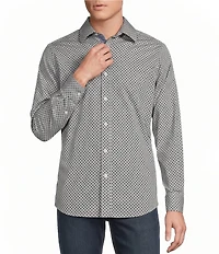 Cremieux Premium Denim Diamond Geo Long Sleeve Woven Shirt