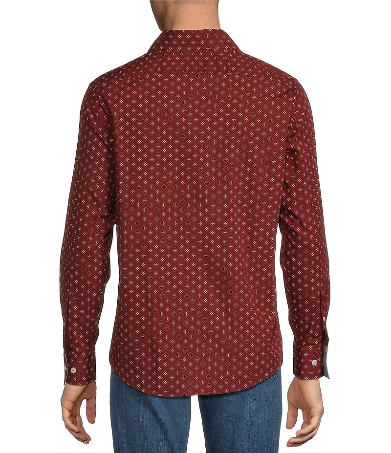 Cremieux Premium Denim Diamond Geo Long Sleeve Woven Shirt