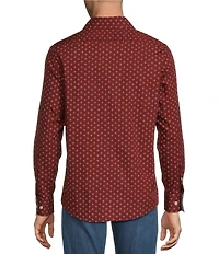 Cremieux Premium Denim Diamond Geo Long Sleeve Woven Shirt