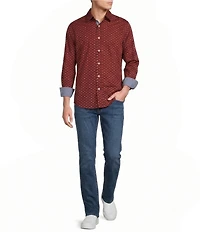 Cremieux Premium Denim Diamond Geo Long Sleeve Woven Shirt