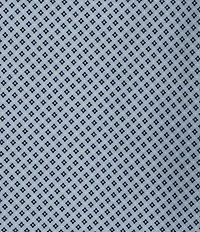 Cremieux Premium Denim Diamond Print Short Sleeve Coatfront Knit Shirt