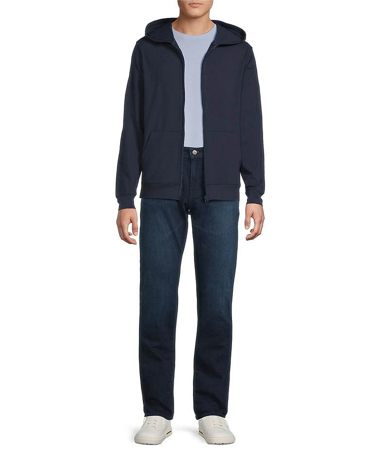 Cremieux Premium Denim Full-Zip Hoodie Jacket