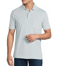 Cremieux Premium Denim Garment Dyed Short Sleeve Polo Shirt